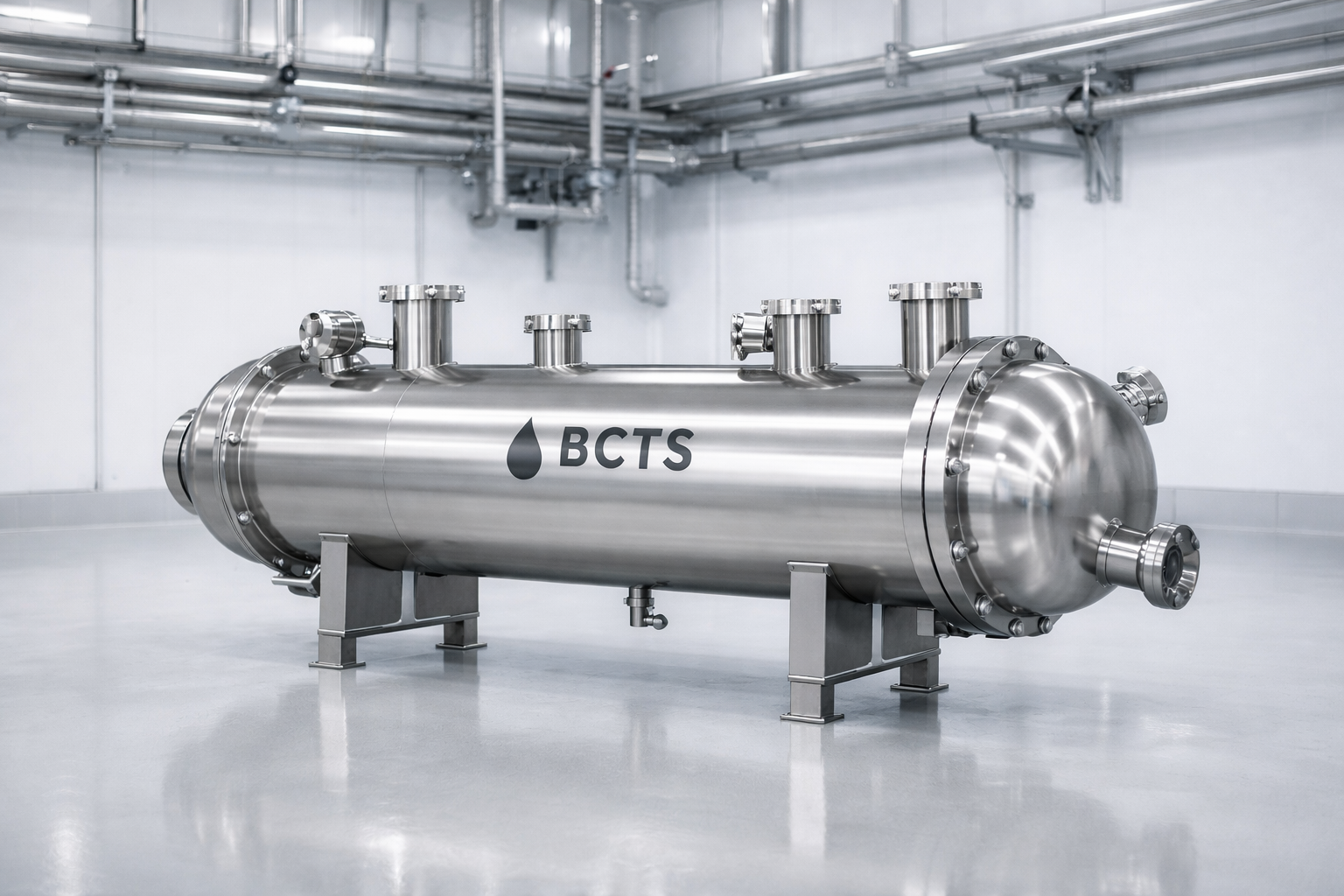 Trocador casco e tubo sanitario BCTS