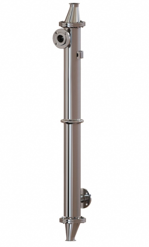 Trocador de calor casco e tubo sanitário BCTS para aplicações farmacêuticas