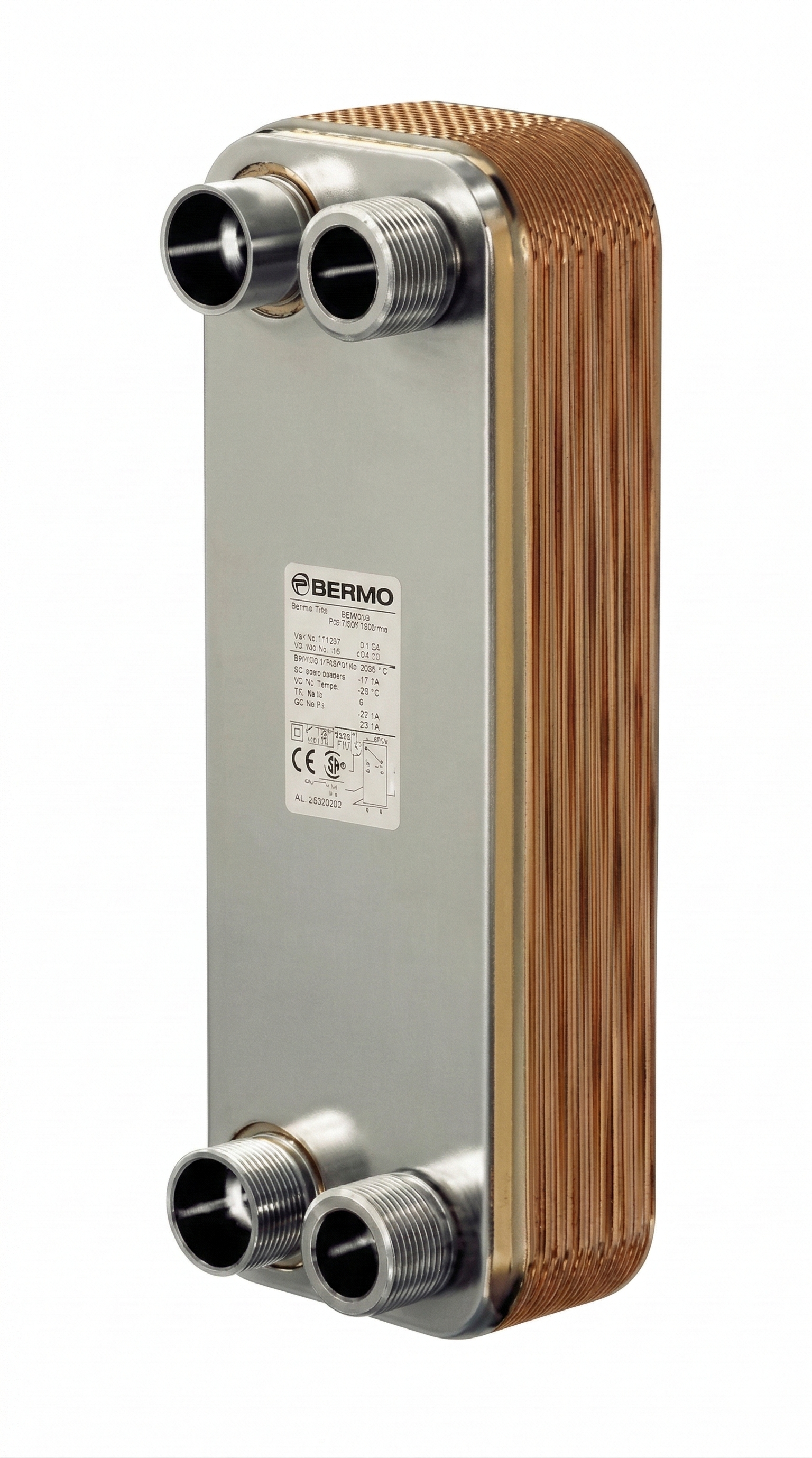 Trocador de calor a placas brasado